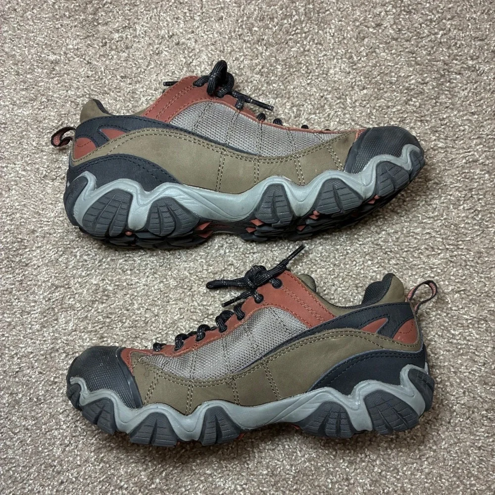 Oboz Firebrand II Low B-DRY Hiking Shoes Men 9.5 Brown Waterproof Trail Outdoor
